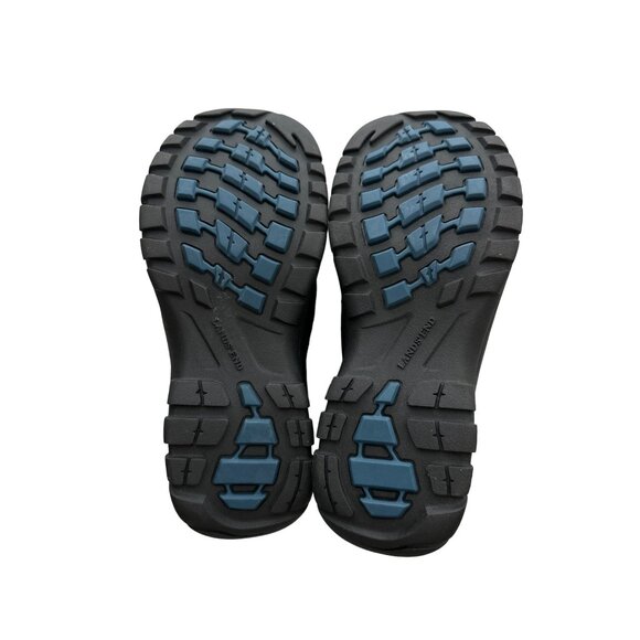 Land’s End Suede Mocs Navy Blue Slip On Shoes Embroidered Size 8.5 - Picture 7 of 9